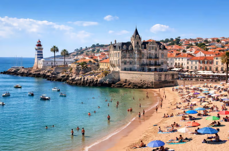 Beach and waterfront in Cascais